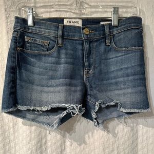 Frame denim shorts size 24 perfect condition